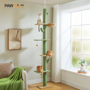 Tall Cat Tree Cactus Floor to Ceiling Cat Tower 95-108