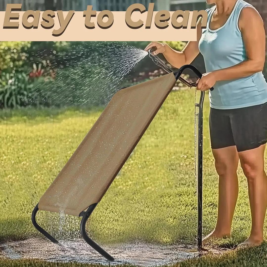 Elevated Cooling Dog Bed for Medium Breeds, 43.5"L x 25.5"W x 7.8"H, Brown