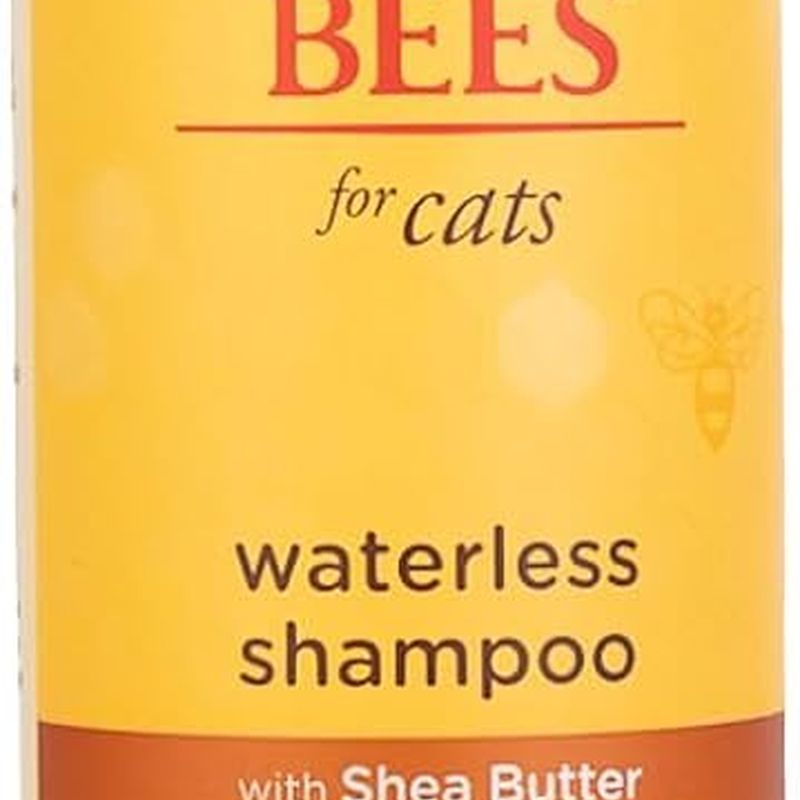 Waterless Cat Shampoo with Shea Butter and Honey - No Rinse Dry Shampoo for Kittens and Indoor Cats, Gentle Grooming Solution, 10 Fl Oz