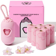 Dog Waste Bag Dispenser with Disposable Poop Bags - Outdoor Pet Garbage Carrier and Holder for Dogs and Cats